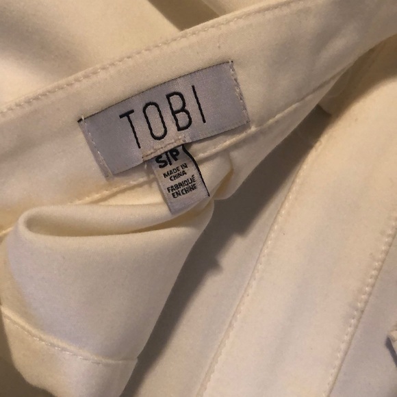 tobi button back peplum top - Picture 3 of 3